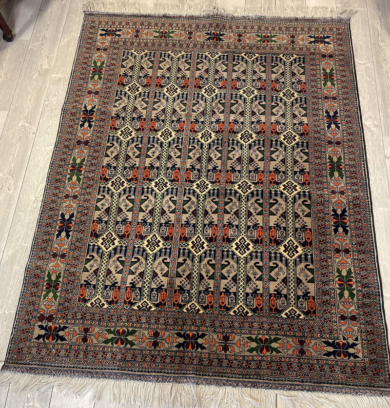 Afghani Area Rug I Ala Bakhmal 5x7 Ft