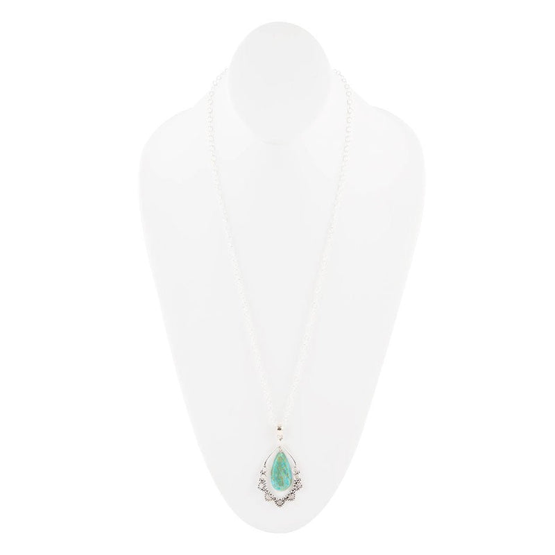 Lace Turquoise and Sterling Silver Necklace