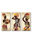 GobekUsa African Woman Canvas Wall Art Set