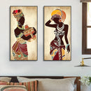 GobekUsa African Woman Canvas Wall Art Set