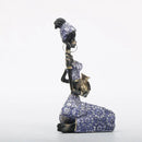 GobekUsa African Woman Sculpture: Realistic Home Decor Figurine
