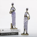 GobekUsa African Woman Sculpture: Realistic Home Decor Figurine