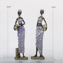 GobekUsa African Woman Sculpture: Realistic Home Decor Figurine