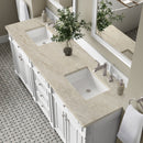 James Martin Bristol 72" Double Bathroom Vanity, Bright White