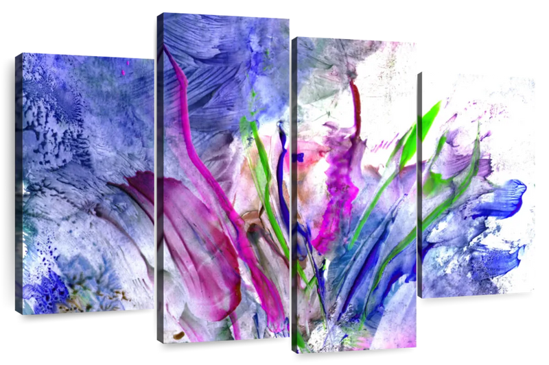 Abstract Flower Wall Art