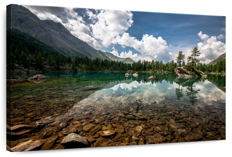 Tranquil Lake Landscape Wall Art