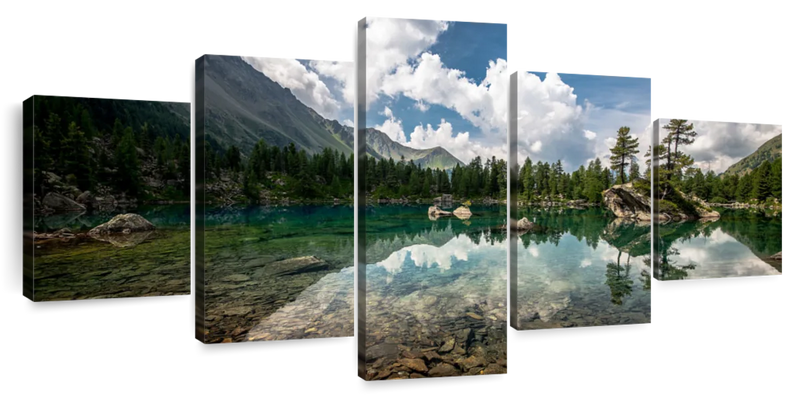 Tranquil Lake Landscape Wall Art