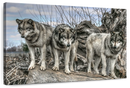 Forest Wolf Pack Wall Art