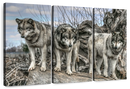 Forest Wolf Pack Wall Art