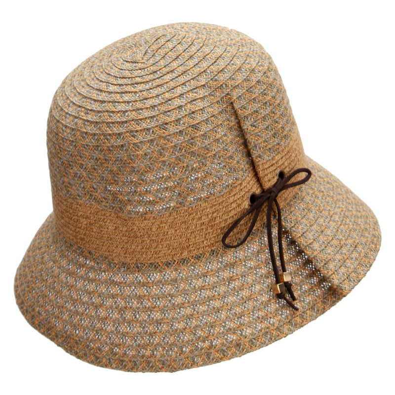 Women's 2.5" Folded Brim bow accent Bucket Hat