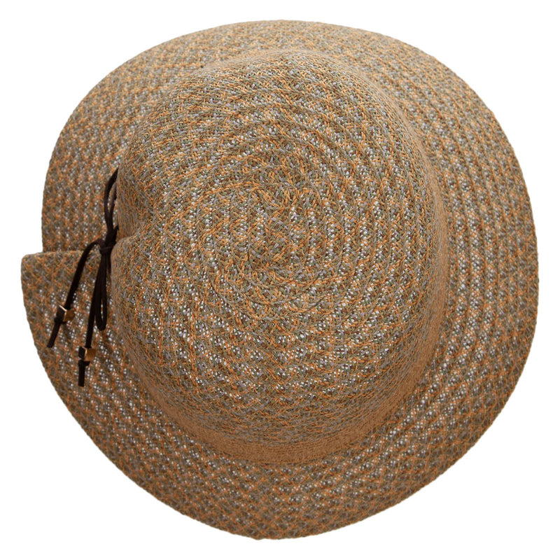 Women's 2.5" Folded Brim bow accent Bucket Hat