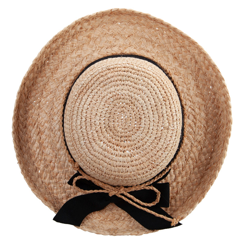 Women's Crochet Crown Braided Brim Hat