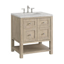 James Martin Breckenridge 30" Single Bathroom Vanity, Whitewashed Oak