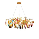 GobekUsa Agate Designer LED Chandelier for Dining & Foyer Room