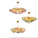 GobekUsa Agate Designer LED Chandelier for Dining & Foyer Room