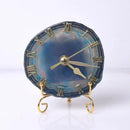 GobekUsa Agate Stone Gold Digital Clock for Home Decoration
