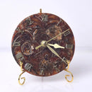 GobekUsa Agate Stone Gold Digital Clock for Home Decoration