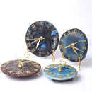 GobekUsa Agate Stone Gold Digital Clock for Home Decoration