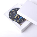 GobekUsa Agate Stone Gold Digital Clock for Home Decoration