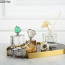 GobekUsa Gold-plated Agate Stone Perfume Bottle for Aromatherapy Essential Oils