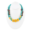 Agave Mixed Stone Statement Necklace