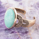 Agave Turquoise and Bronze Statement Cuff Bracelet