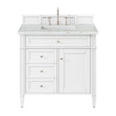 James Martin Brittany 36" Single Bathroom Vanity, Bright White
