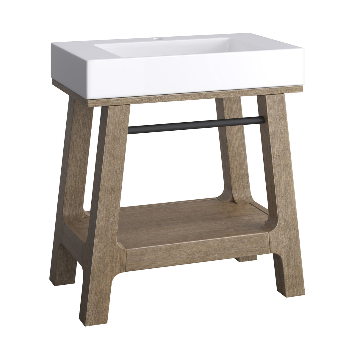 James Martin Auburn 31.5" Single Console Vanity, Weathered Timber, photo 14 of 22