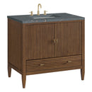 James Martin Myrrin 36" Single Bathroom Vanity, Mid-Century Walnut