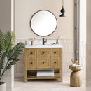 James Martin Breckenridge 36" Single Bathroom Vanity, Light Natural Oak