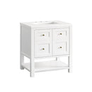 James Martin Breckenridge 30" Single Bathroom Vanity, Bright White