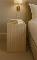 Swan Travertine Column / Nightstand by Marmony Concept