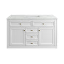 James Martin Chicago 48" Single Bathroom Vanity, Glossy White