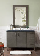 James Martin Metropolitan 48" Dual Mount Single Bathroom Vanity, Silver Oak