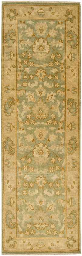 Overbiel Traditional Olive Area Rug