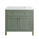 James Martin Chicago 36" Single Bathroom Vanity, Smokey Celadon