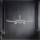 A321 Metal Neon Aircraft Wall Art - NCN0009