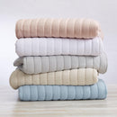Solid Striped Quilt - Virginia Collection by Great Bay Home