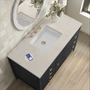 James Martin Myrrin 48" Single Bathroom Vanity, Carbon Oak