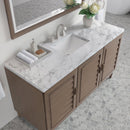 James Martin Portland 60" Single Bathroom Vanity, Whitewashed Walnut