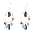 Ajo Abalone Sterling Silver Circle Earrings