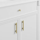 James Martin Bellshire 96" Double Bathroom Vanity, Bright White