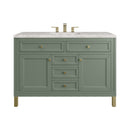 James Martin Chicago 48" Single Bathroom Vanity, Smokey Celadon
