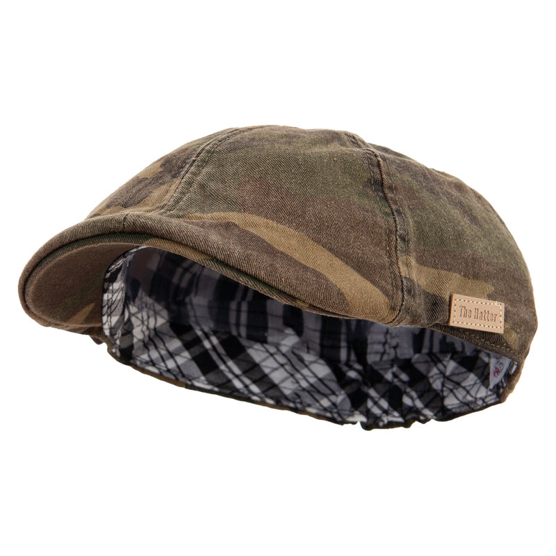 Washed Camo Ivy Cap with Elastic Band