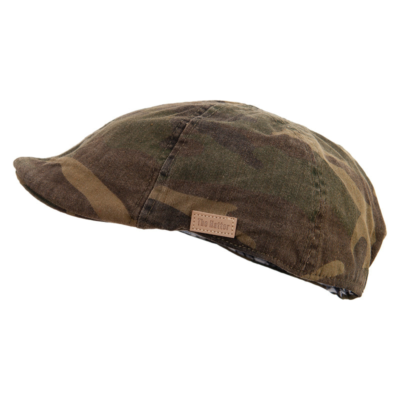 Washed Camo Ivy Cap with Elastic Band