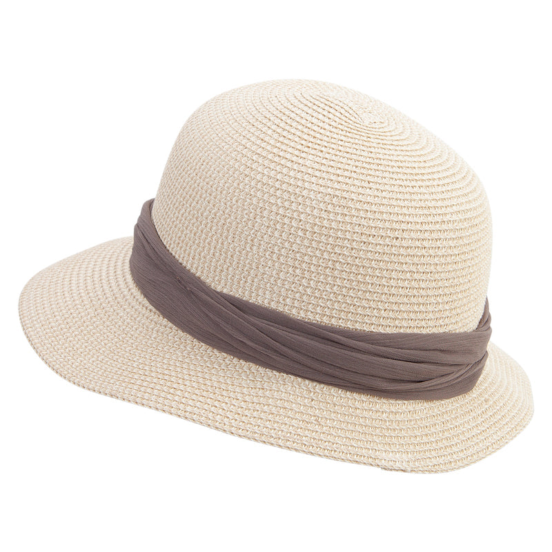 Women's Asymmetrical Paper Braid Hat
