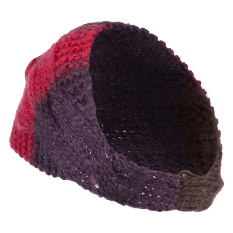 Flower Acrylic Knit Head Band for Ladies