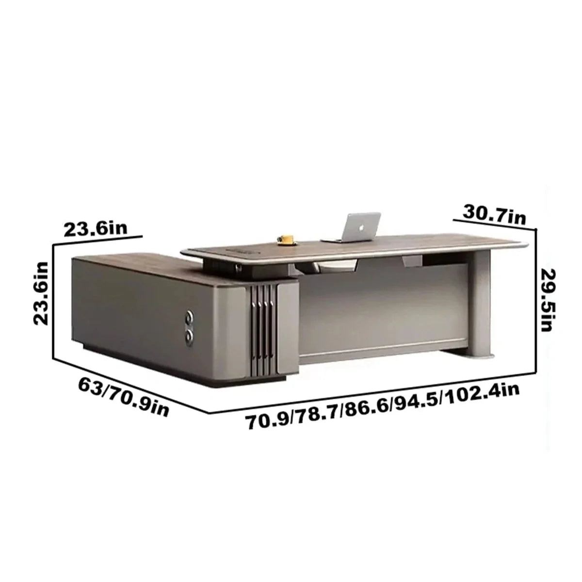 Teller · Modern L-Shaped Executive Desk, photo 13 of 13