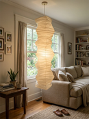 Akari Irregularly Twisted Paper 33N Pendant Light