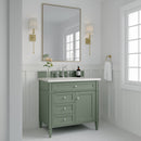 James Martin Brittany 36" Single Bathroom Vanity, Smokey Celadon
